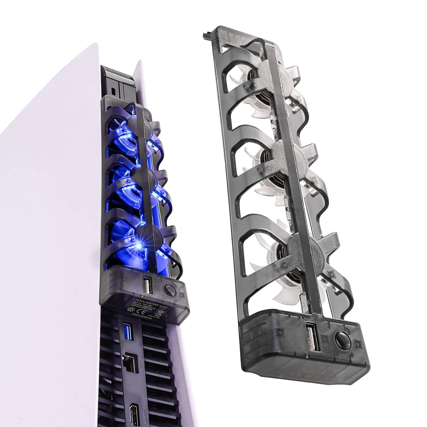 NANANINO PS5 Cooling Fans, Playstation 5 Cooling Fan Compatible with PS5 Discs Edition and Digital Edition