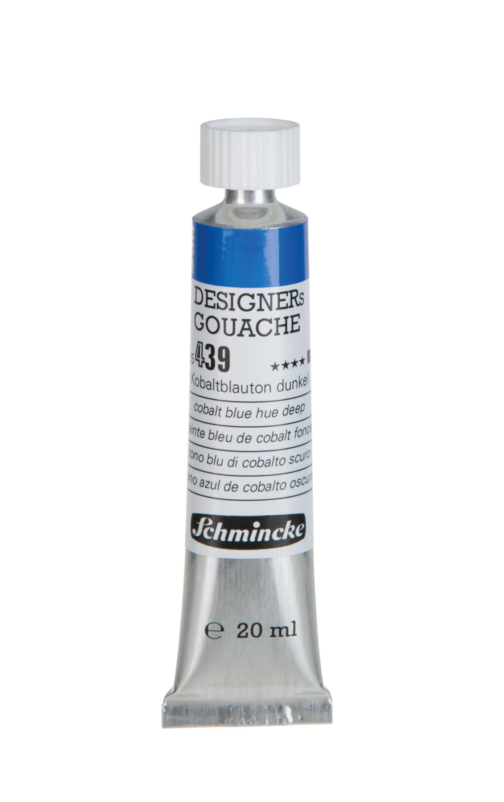 Schmincke Designer Gouache Paint Tube 20ml Cobalt Blue Hue Deep Colour Mixing