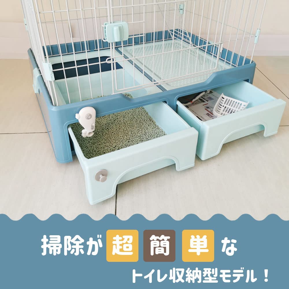 新品猫 ケージ 2段 キャスター付き トイレ付き キャットケージ 726-200 Amazon.co.jp: 猫 ケージ キャットケージ 2段 幅83㎝ 高さ132