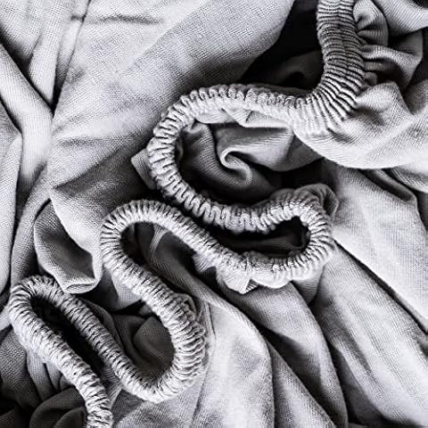 Rosenfeld Spannbettlaken Jersey - 100% extra Dicke und weiche Baumwolle Cover