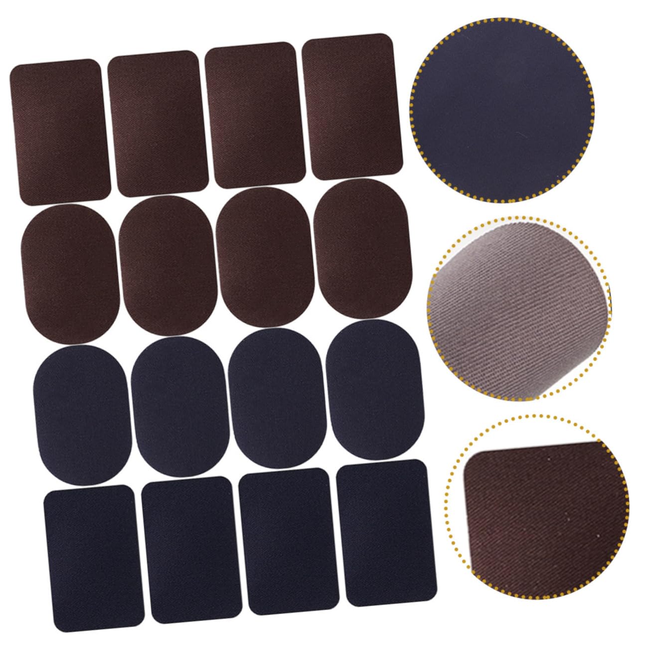 STOBOK 80stücke Teiliges Jeans-patches Zum Nähen Innenflicken Für Hosen Dekorative Stoffapplikationen Für Kleidung Vielseitige Reparatur Und Bastelpatches Verschiedenen Formen Und