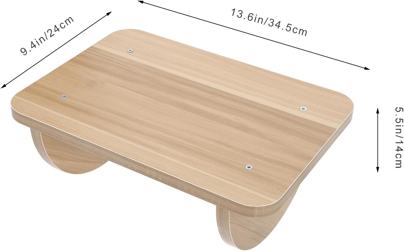 Wooden Footrest Under Desk for Office and Home Ergonomic Solid Foot Stool with Sturdy Design Comfortable Footrest for Long Sitting Practical and Foot Knee Rest Random Color
