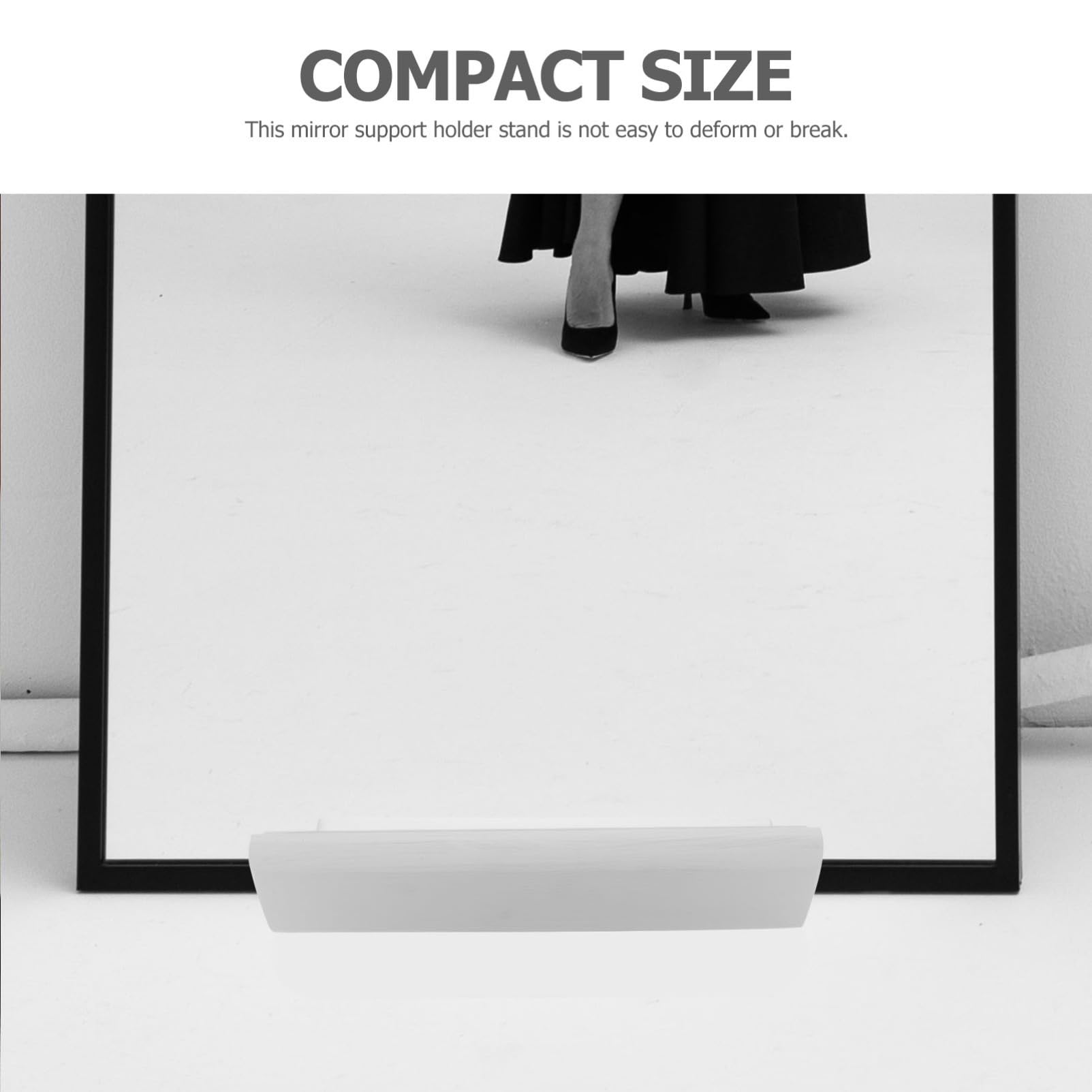 Bois Support pour Miroir Plein Pied Antidérapant pour Salon Bureau Chambre