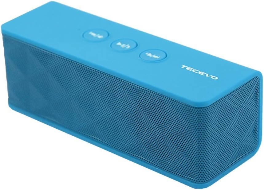 TECEVOT4 NFC Bluetooth Wireless Speaker With Enhanced Bass Portable & Rechargeable Built-in Microphone 10W RMS (Blue)