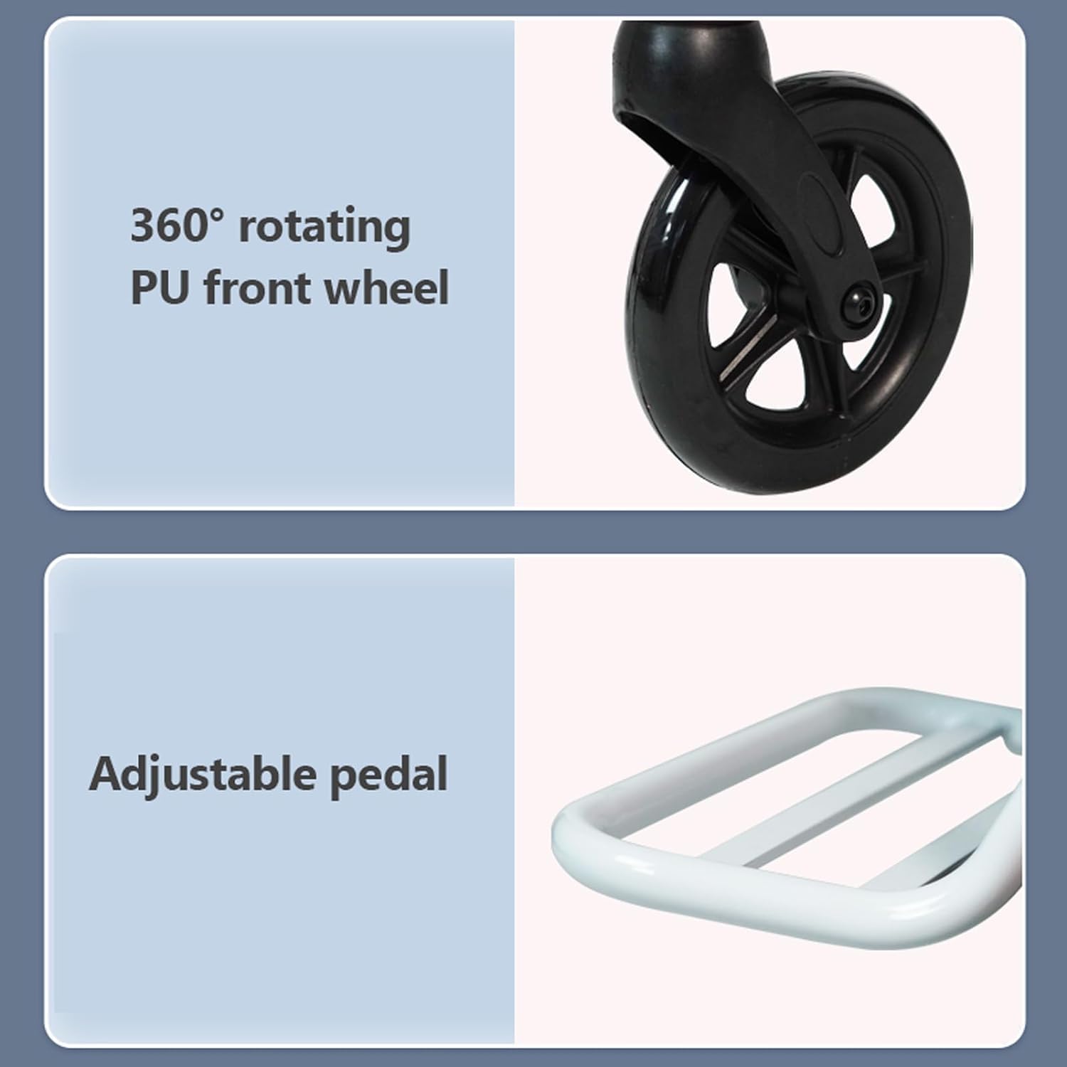 Silla de Ruedas Plegable Silla de Ruedas portátil de aleación de Aluminio Silla de Ruedas Manual de Empuje Manual de Viaje Ultraligera Plegable Sillas de Ruedas Plegables