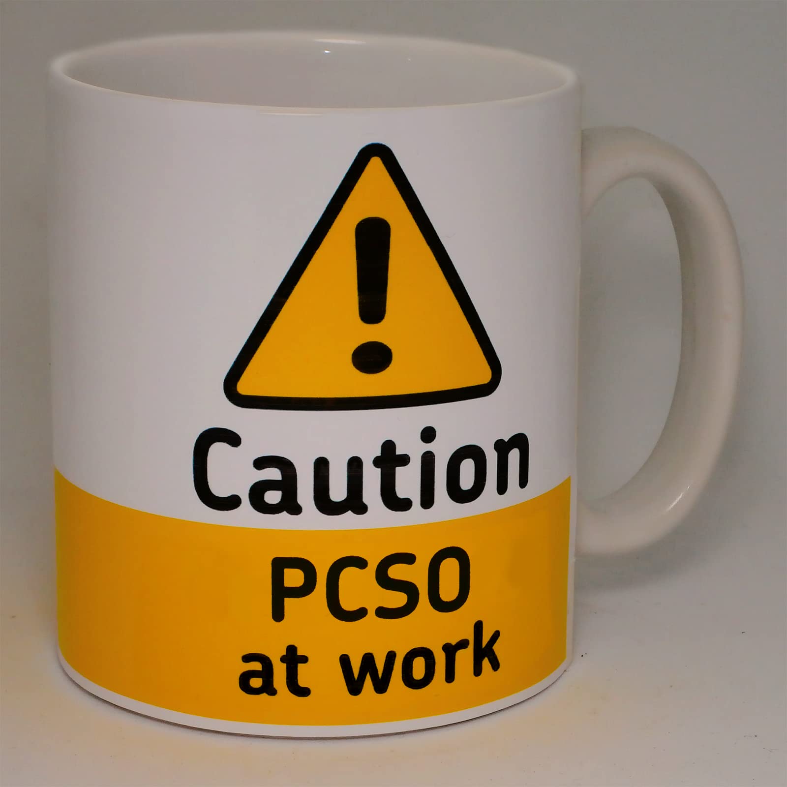 Caution PCSO at WorkCeramic Mug Funny Novelty Gift