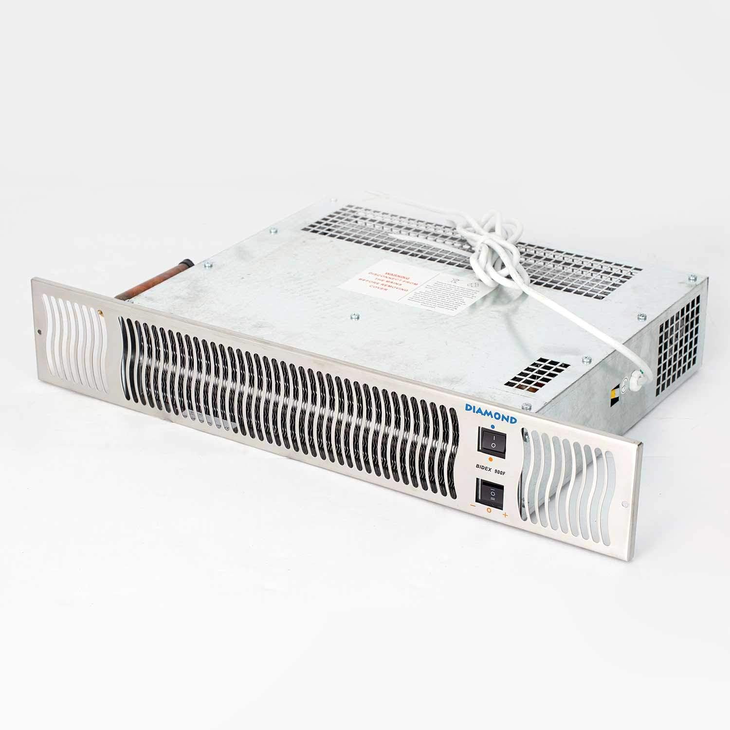 – Diamond 900 Central Heating Kickspace Kitchen Plinth Heater - Steel Grille