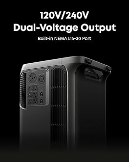 Anker SOLIX F3800 Plus Portable Power Station (Upgraded Version) with 400W Solar Panel, 3840Wh, 3,200W Solar Input, Generators for Home Use, Works with Generator, For Power Outages, and Emergencies