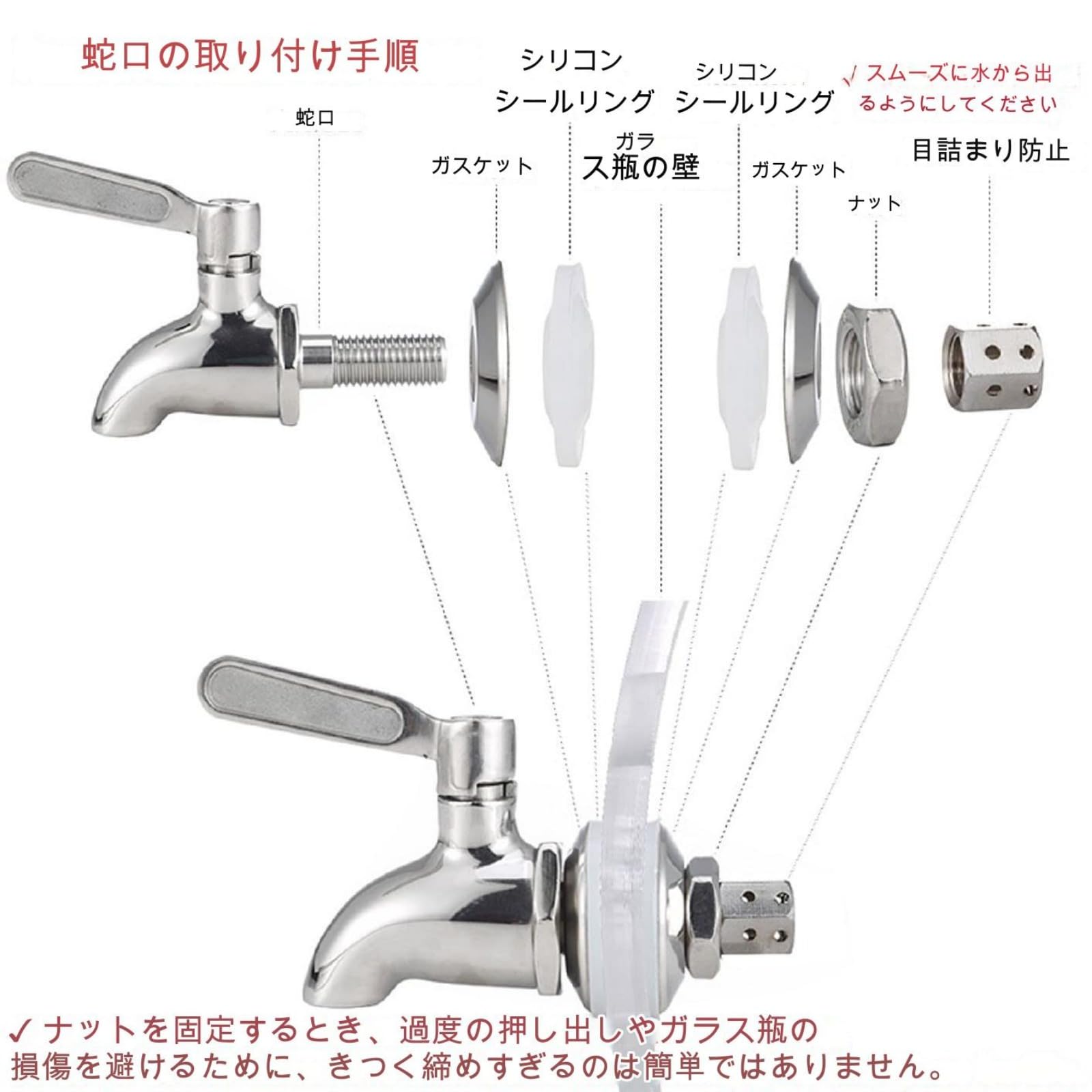 Amazon.co.jp: Bxzzuisドリンクサーバー ジュースディスペンサー