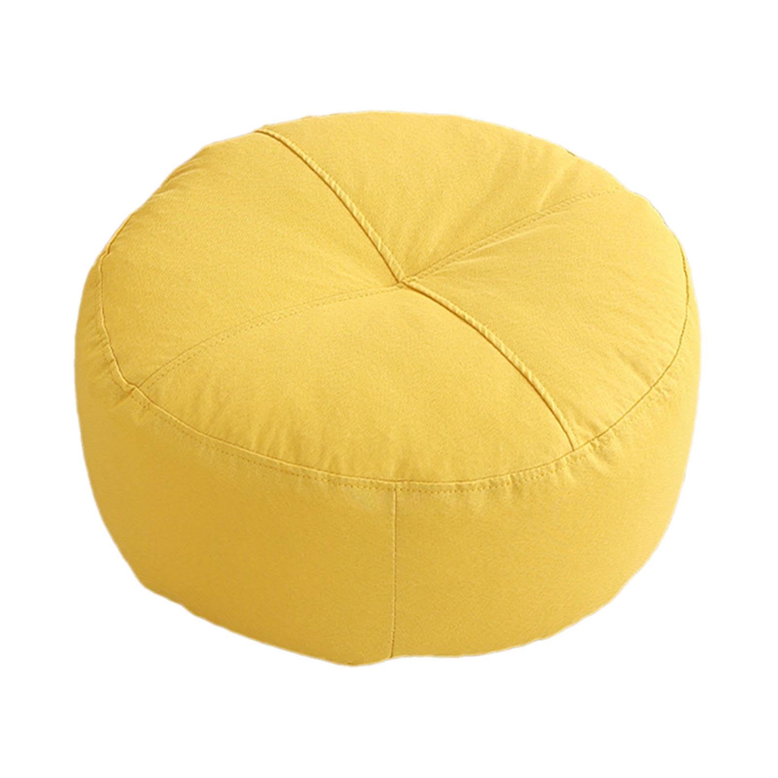 Baoblaze Rundes Bodenkissen, Meditationskissen, stützendes Bodenkissen, Sitzkissen für Yoga, Sofa, Wohnzimmer, Innenbereich, Arbeitszimmer, Gelb