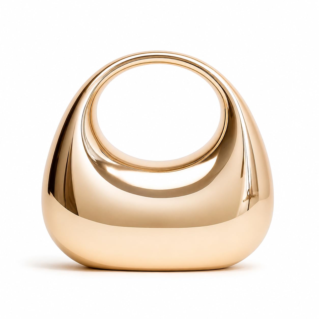 Glossy Moon Style Acrylic Women's Crossbody Cute Clutch Bag – Gold-Tone Pleated Metallic sling Purse, Shoulder Evening Handbag, Ladies, Wedding Gift For Girls, Party Wallet Bag-picture-32