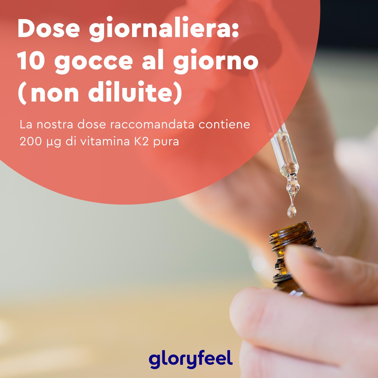 Vitamina K2, 200 mcg per 10 Gocce, Eletto PRODOTTO DELL'ANNO 2025, Supporto per Cartilagine & Ossa, Menachinone Premium 99,7+% All Trans MK7 (K2VITAL® di Kappa) - Premium Gnosis Vit MK7, 100% vegan