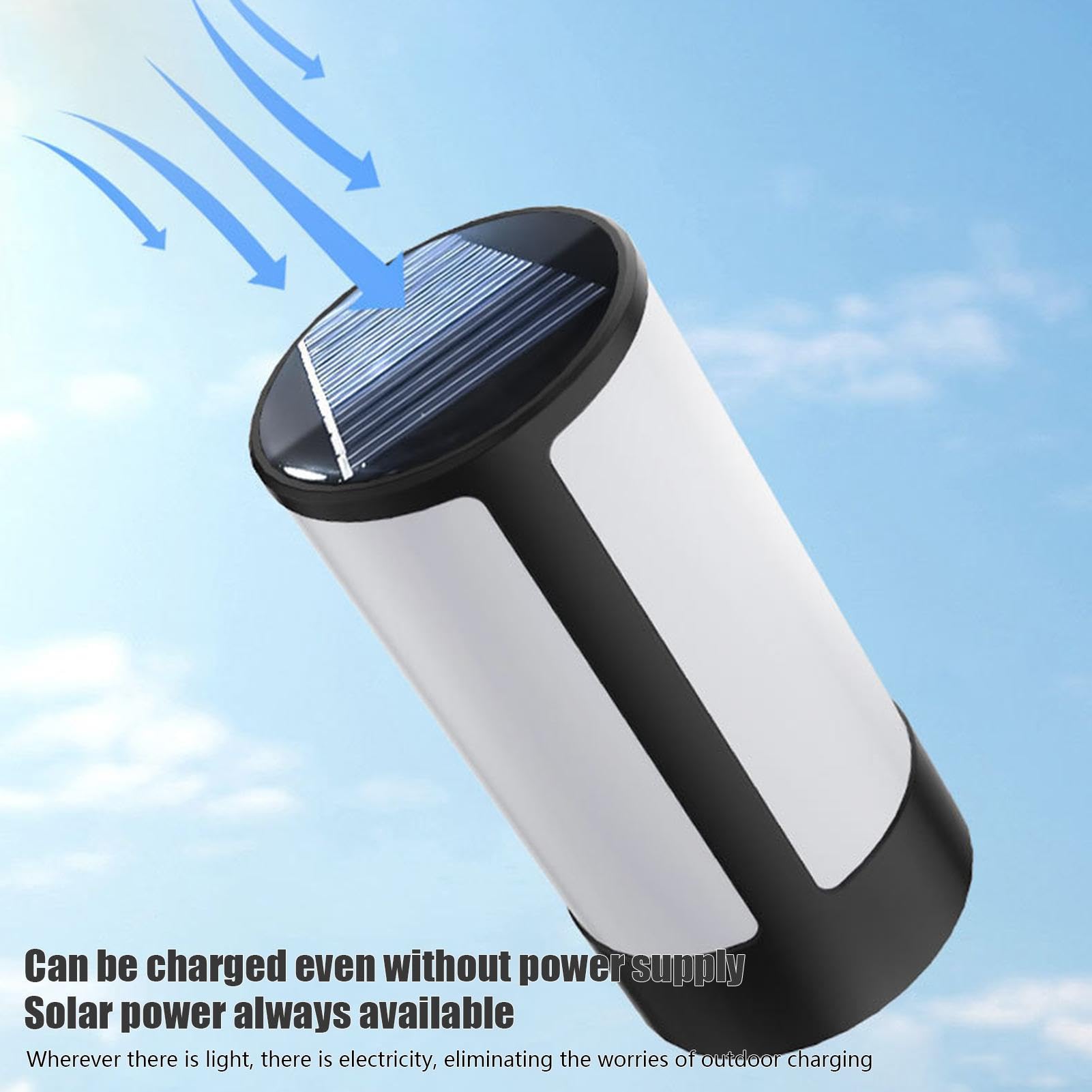 Lampada Da Campeggio Pieghevole LED USB Ricaricabile Con Power Bank E 5 Modalit&agrave; Di Luce