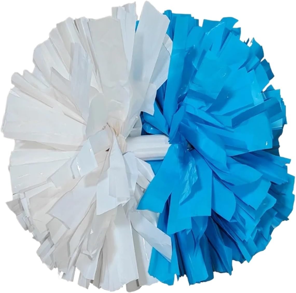 Dance Cheerleading Pompoms, Cheerleading Pom Poms Multicolor 32 cm 6 pcs with Handle