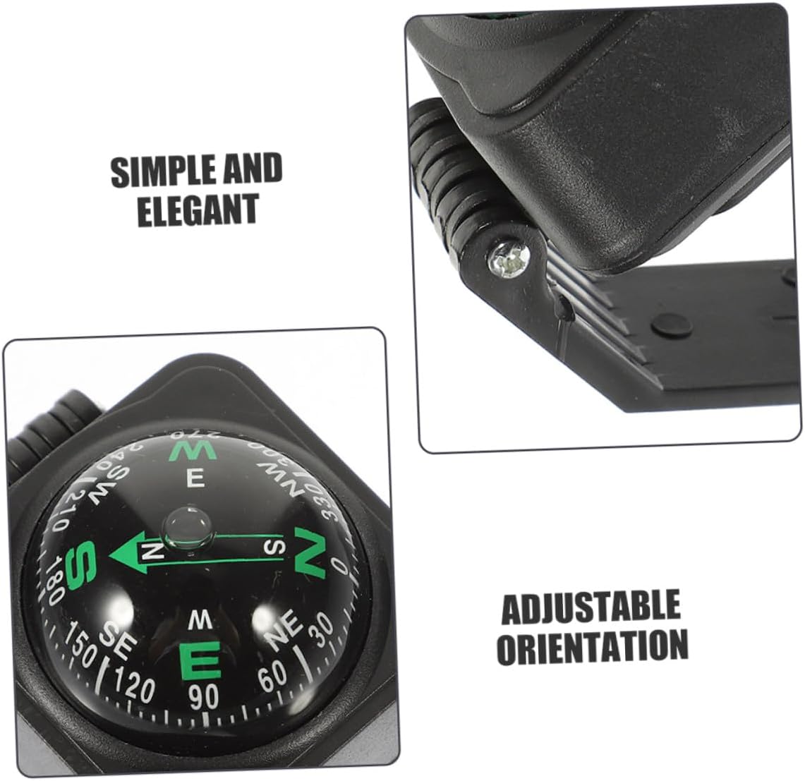 PRETYZOOM 2pcs Adjustable Dashboard Compass Ball for Outdoor Automotive Interior Accessories Suitable for Cars Boats Trucks
