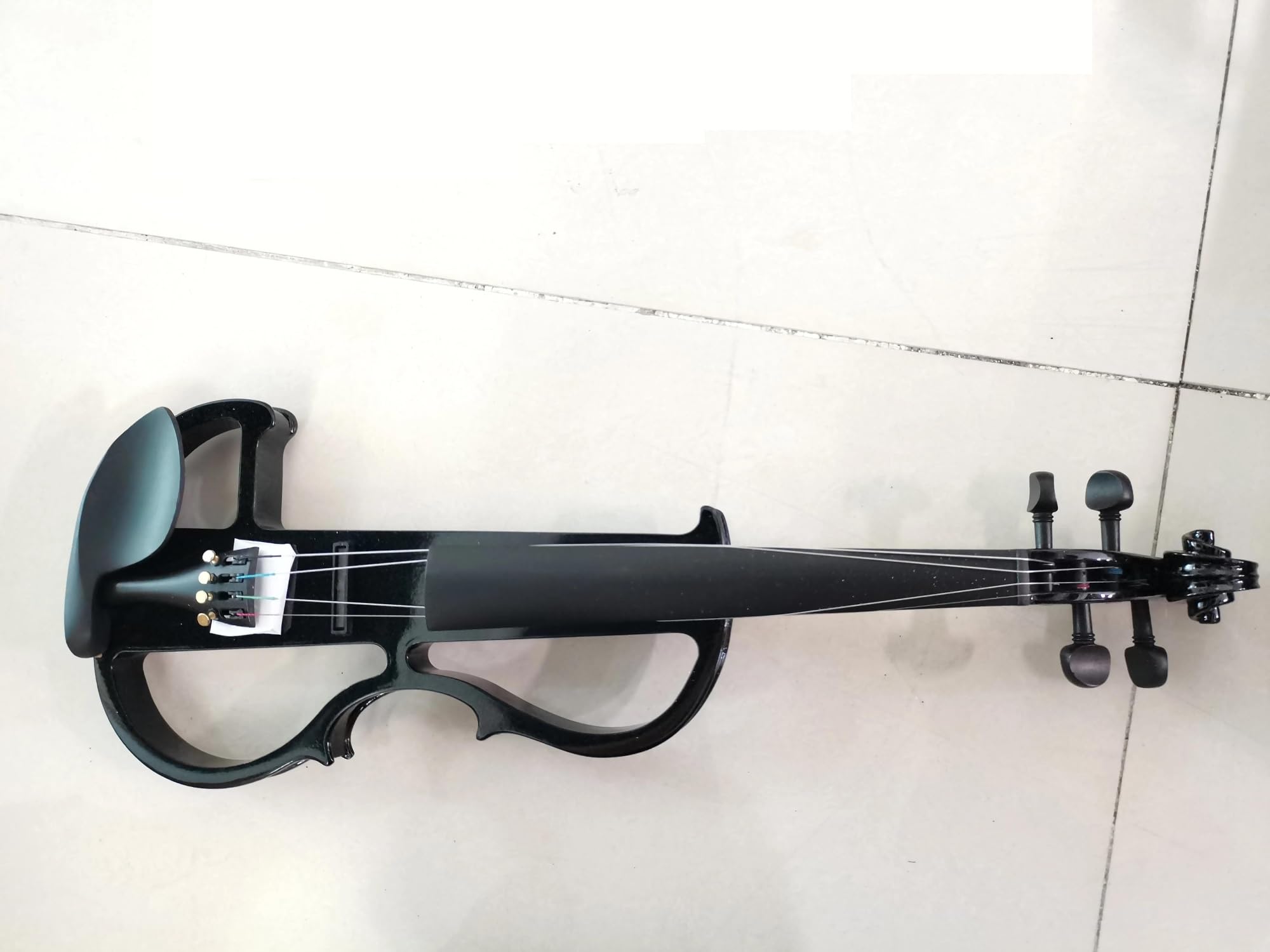 Violino Elettrico 4/4 Completo Professionale Silenzioso Adatto Ai Principianti Con Custodia Rigida Violino