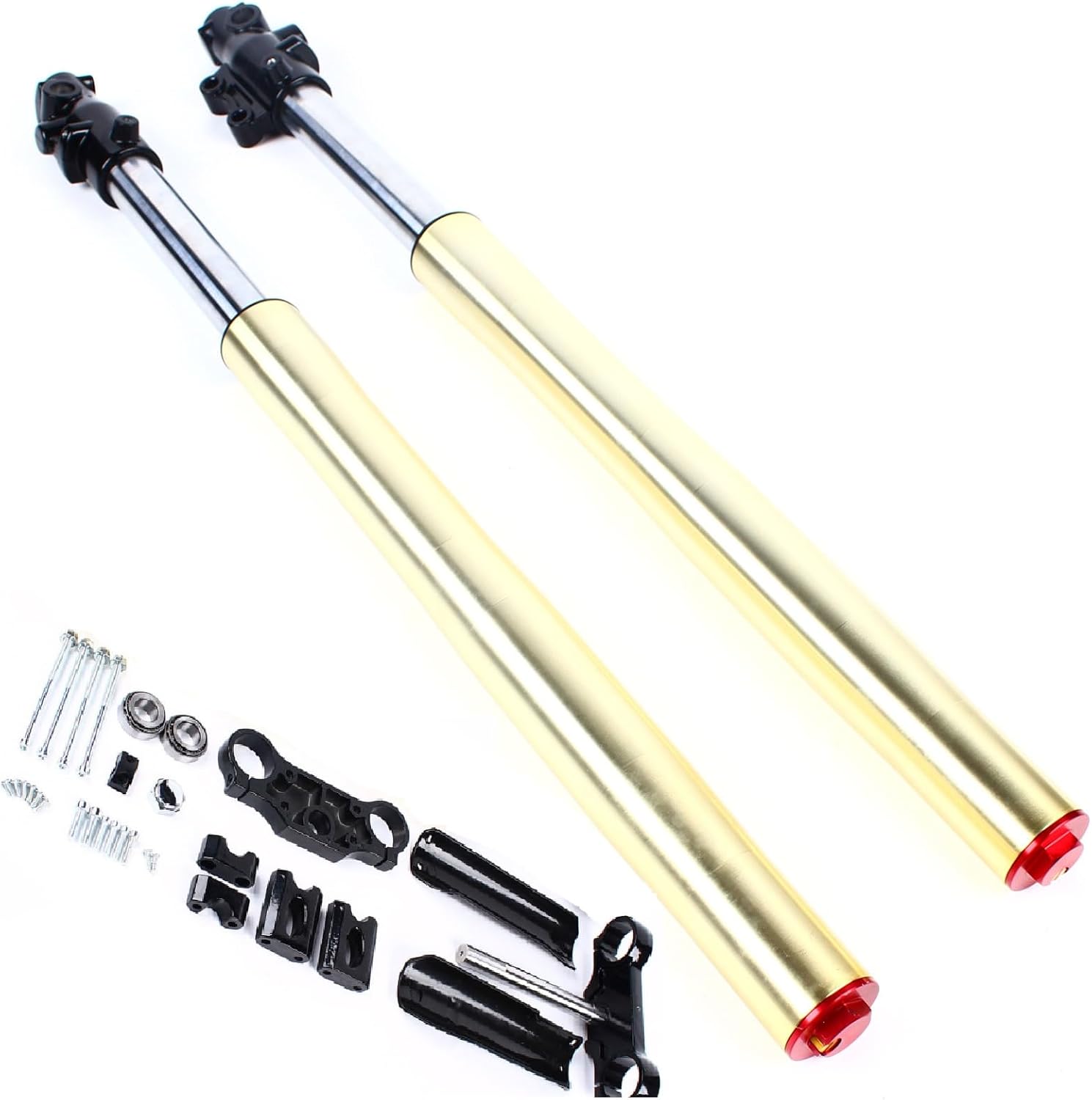 29" Front Fork Shocker, 29" 45/48mm Triple Tree Clamp Front Forks Shock for 110cc 125c Pit Dirt Bike KLX110 SSR125