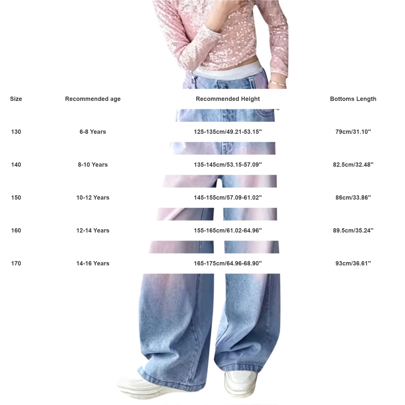 Jeans Teenager Mädchen Wide Leg Jeanshose - Modisch Baggy Jeanshosen High Waist Elastischem Bund Denim Hose Straight Loose Fit Y2K Hip Hop Streetwear