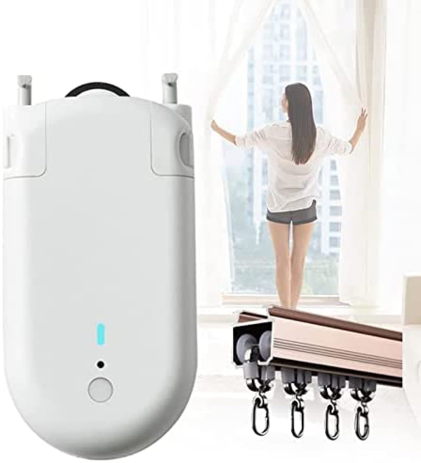 Amazon.co.jp: スマート電動モーターカーテン、電動モーター付き拡張 