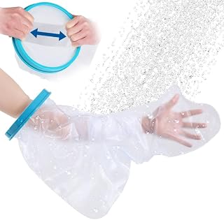 Japard Cast Covers for Shower Arm, 100% Waterproof Arm Cast Covers for Shower Adult, Reusable Elastic Cast Bag for Bandage, Comfortable Cast Protector, Dressings, Wound Care Supplies, After Surgery
