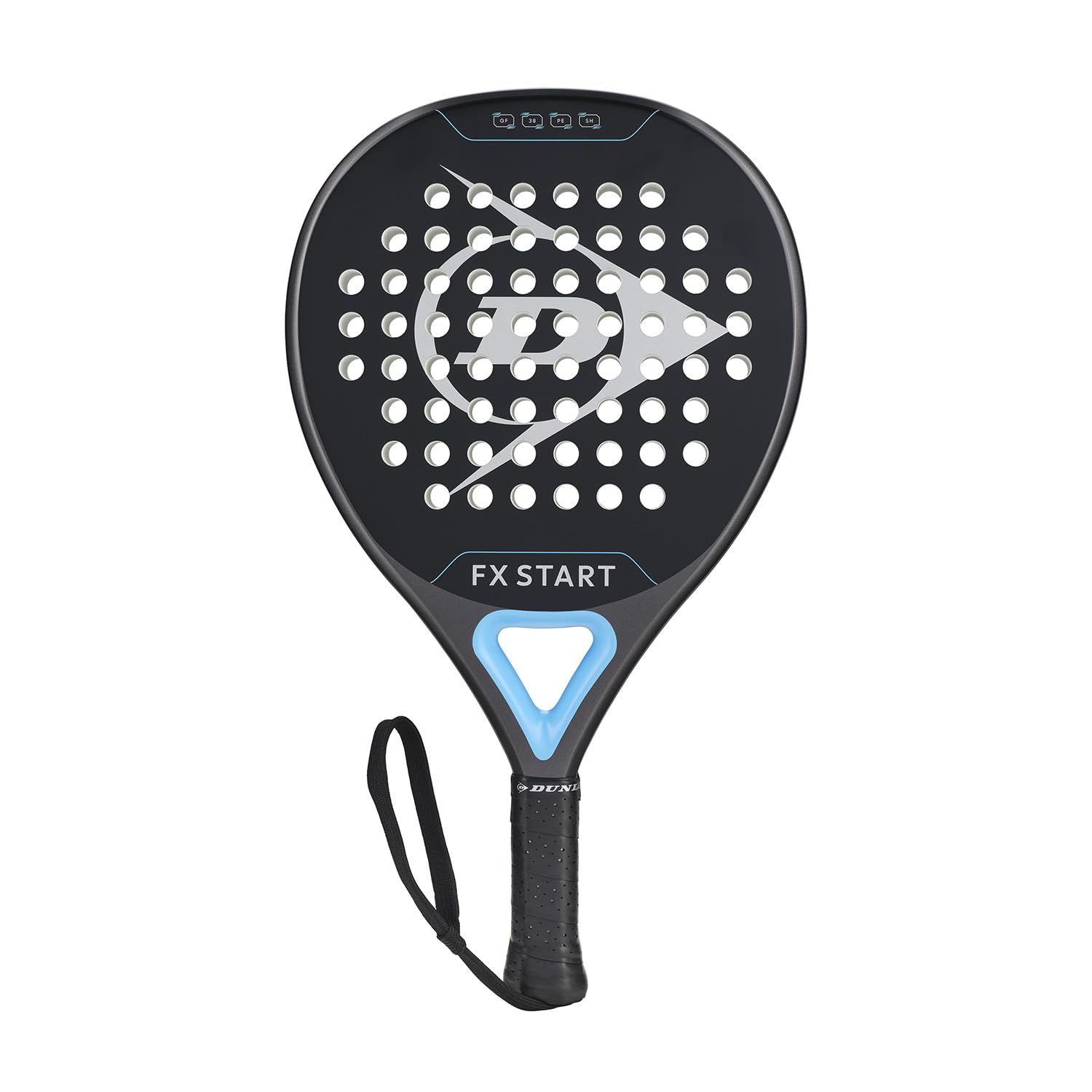 DUNLOP Padel Bat FX Start - hybrydowa ramka grafitowa - Medium Balance Pro EVA Core - dla początkujących