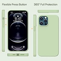 Vista 1536 de Miracase Funda diseñada para iPhone 13 Pro Max con protector de pantalla, [forro de microfibra suave antiarañazos], funda protectora de silicona