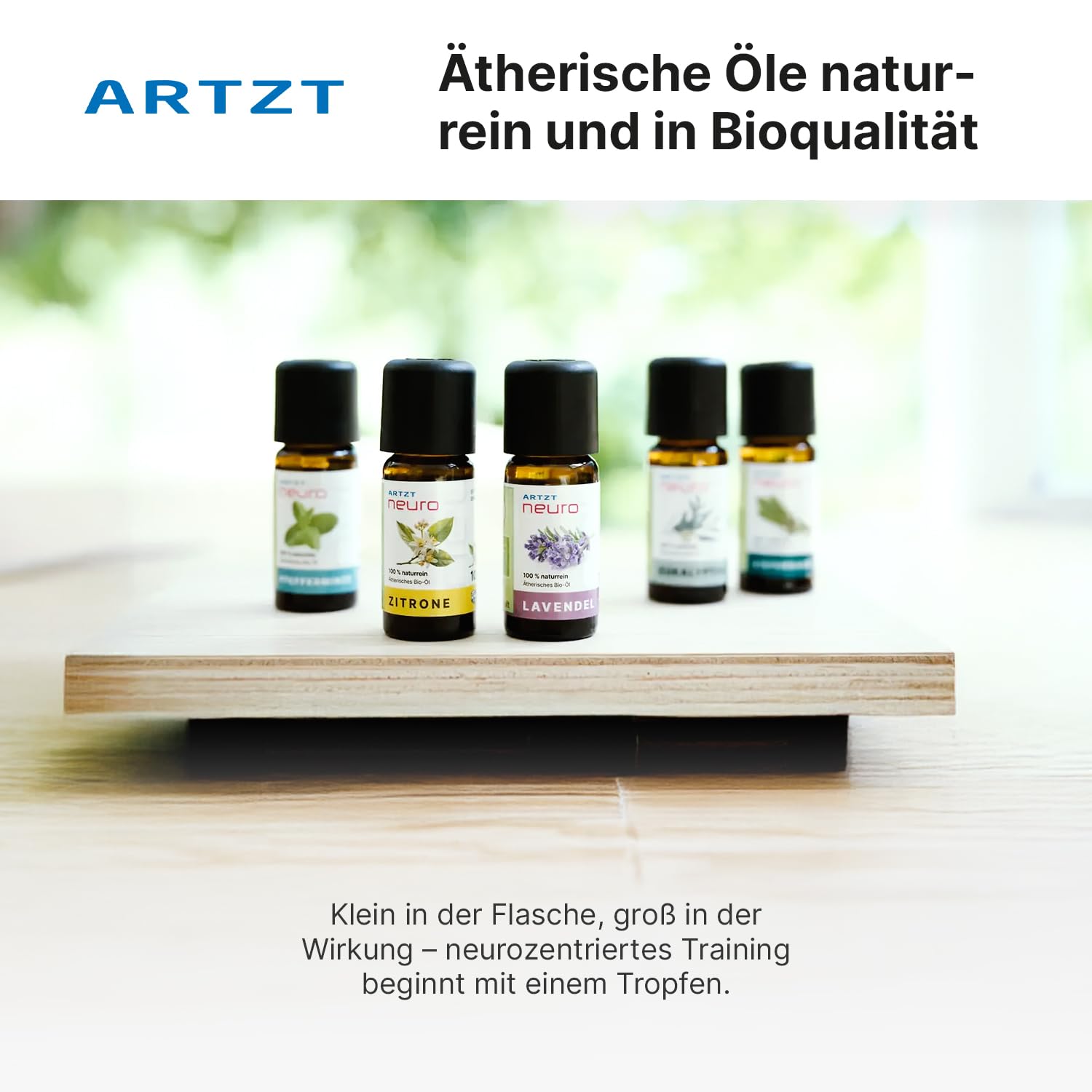 Duftöl Set 5 x 10 ml | Natürliche ätherische Öle Bio | Ätherische Öle naturrein | Riechtraining Set | Geruchstraining Set | Smell Training Kit | Aromatherapie | Essential Oils | Inkl. Etui