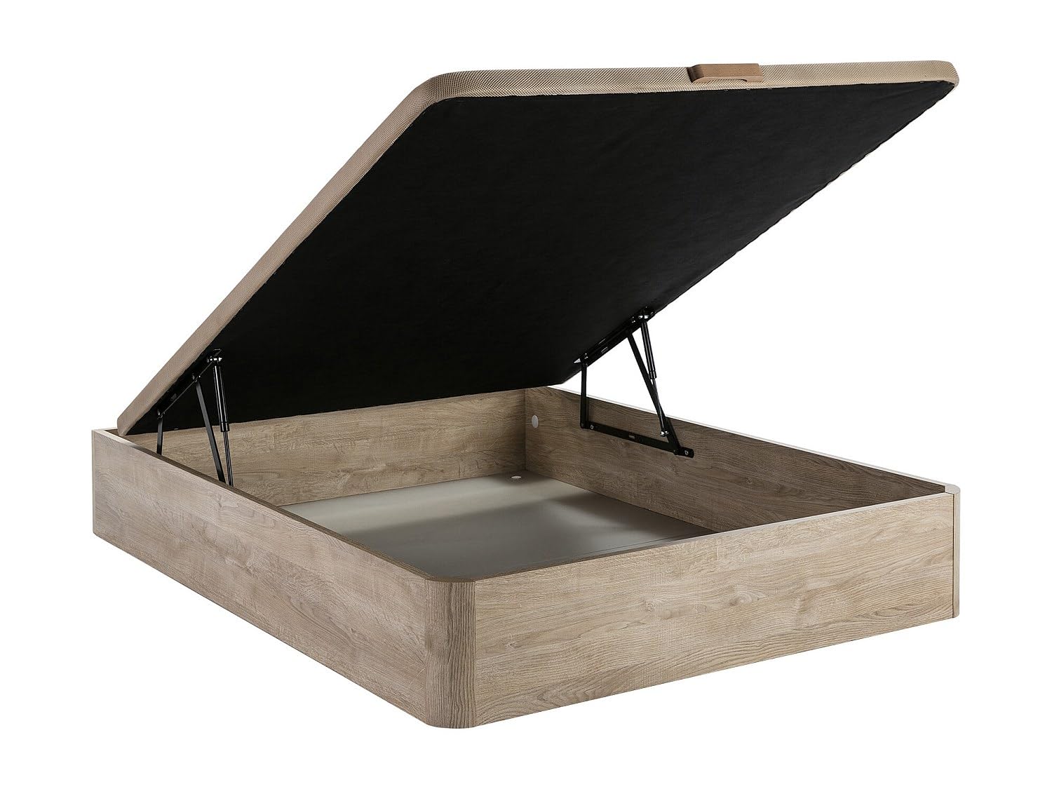Sommier Coffre HESTIA de DREAMEA Play - Coloris chêne - 160 x 200 cm