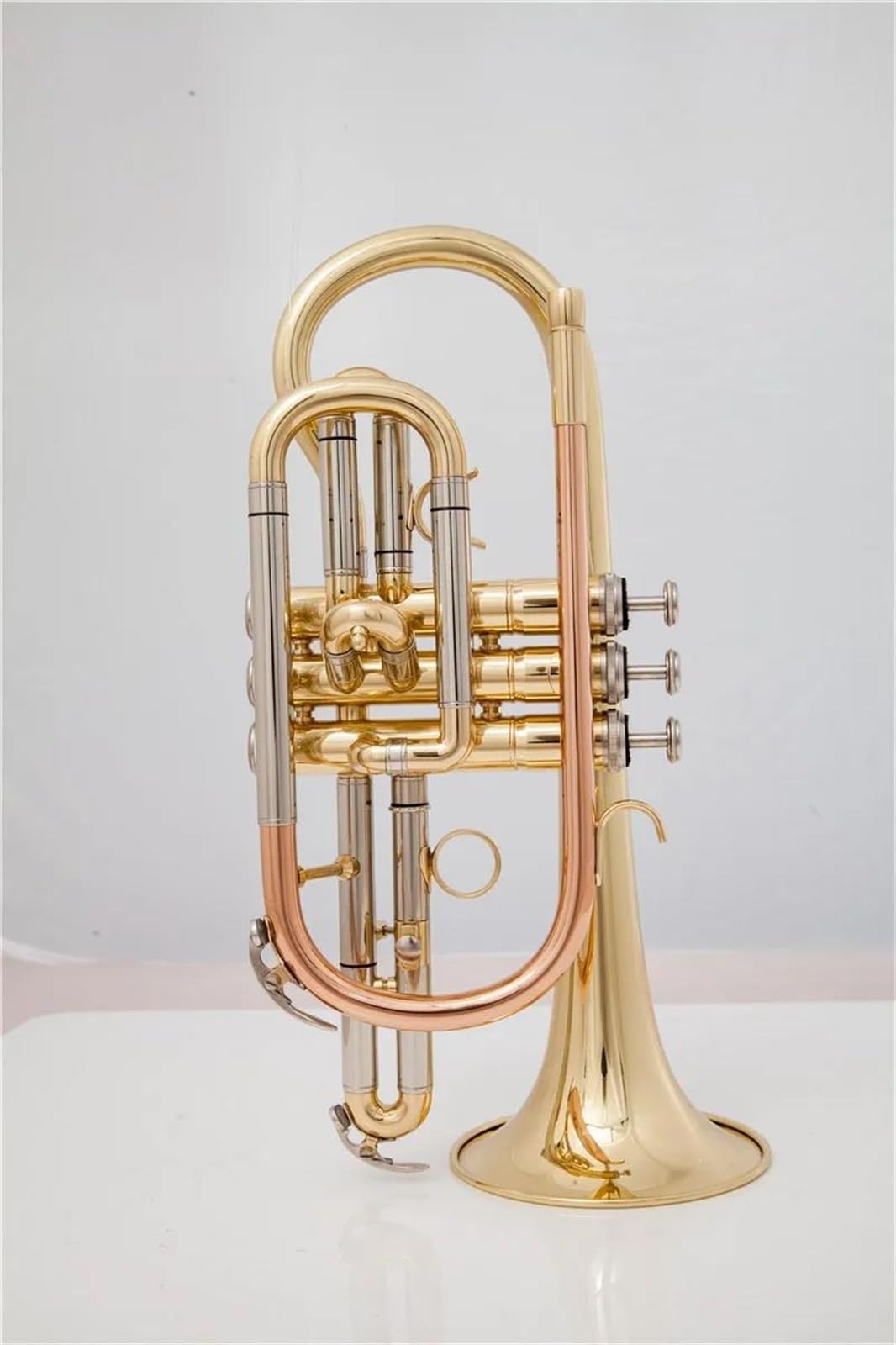 Goldene B-Kornett-Trompete Aus Messing Mit Koffer Und Mundstück Musikinstrumente Aus Edelstahl