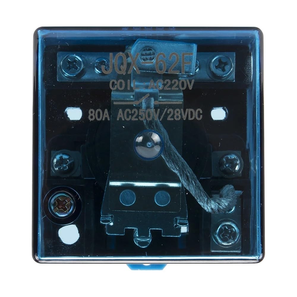 POWTAXBJGD JQX-62F electromagnetic Relay SPDT high Power Relay JQX-62F-1Z AC 220V DC 24V 12V(120A,Copper 24VDC)