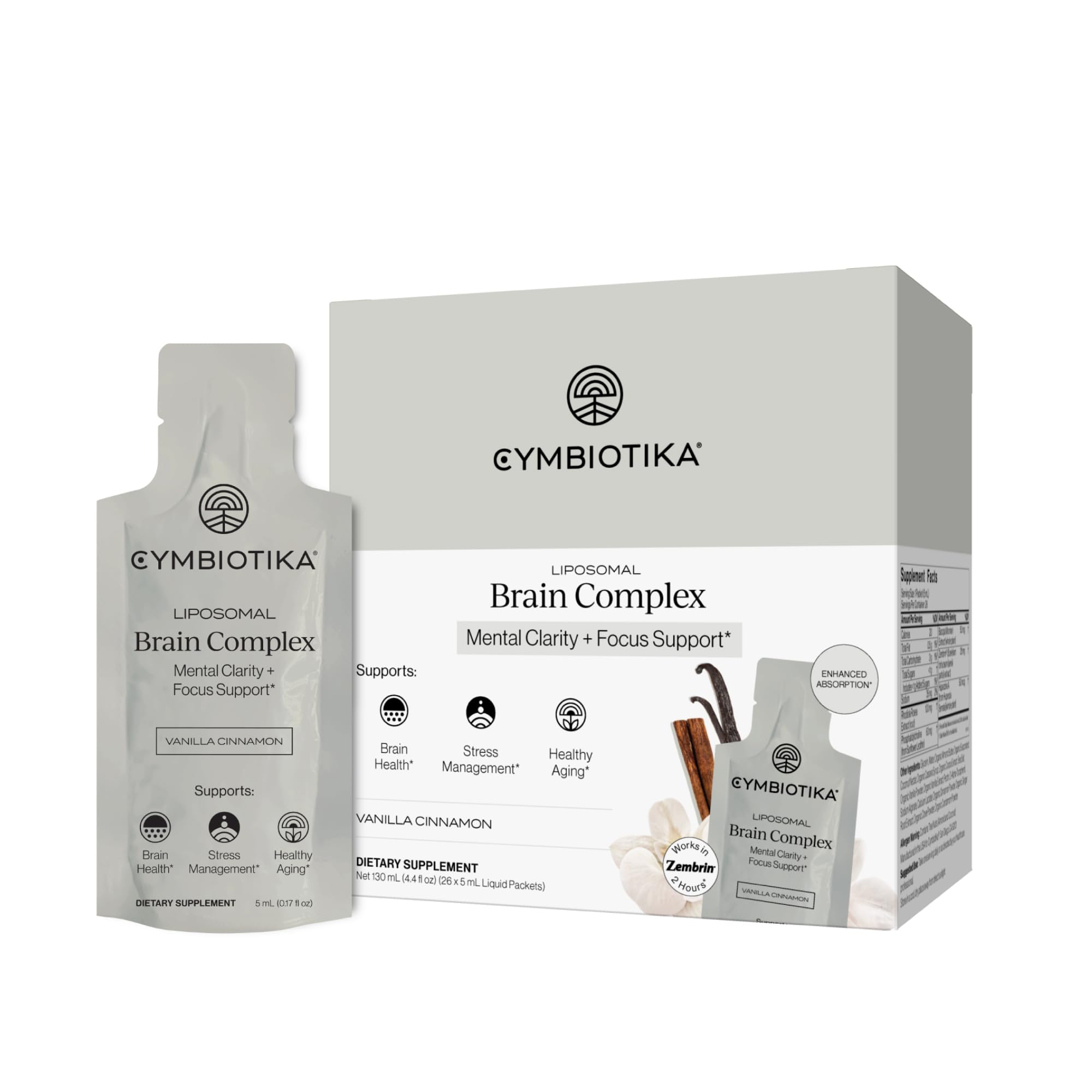 CYMBIOTIKA Liposomal Brain Complex for Focus, Mood & Memory