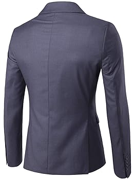 MISSMAO Herren Anzug 3-teilig - Regular Fit Business Anzug Mit Weste
