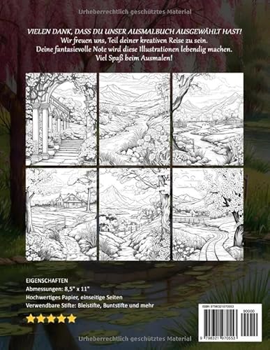 Frühlingslandschaften: Erfrischende Frühlingsbilder Ausmalbilder zur Stressreduktion und Kreativität