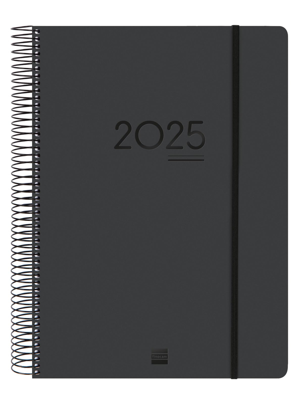 Finocam - Agenda Ikon 16 Meses 2024 2025 1 Día Página Septiembre 2024 - Diciembre 2025 (16 meses) Negro Internacional