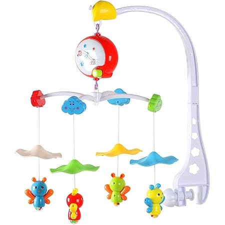 Eillybird Mobile De Voyage Musical Pour Bebe Jouet Musical Mobile Pour Lit De Bebe Mobile De Lit Denfant Mobile A Rotation Avec Etoiles Et Planete Pour Bebes Nouveau Nes Jusqu Agrav Bebe Et Puericulture