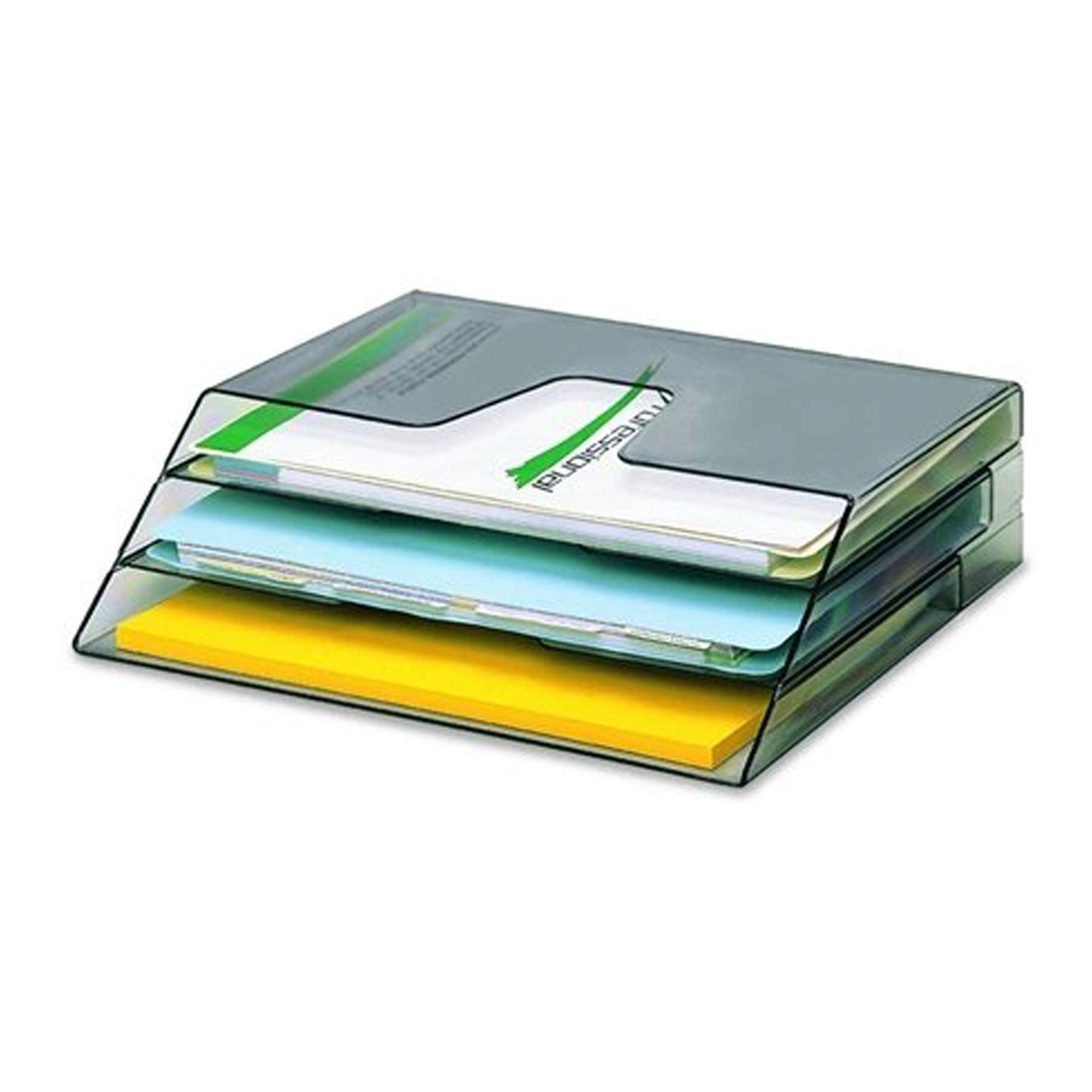 Acrimet Organizzatore di Cartelle Portadocumenti Orizzontale Triplo (Fumo)