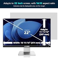 Protescreen 22 hüvelykes monitor képernyővédő fólia számítógép kijelző védelem anti-glare bevonattal 2