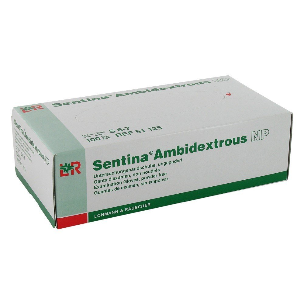 Lohmann & Rauscher Sentina Ambidextrous NP Gr. S 6-7, 100 Stk., Gelb Gewerbe, Industrie & Wissenschaft