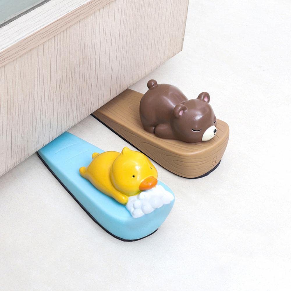 Fermaporta a forma di animale, in PVC, a forma di gatto.