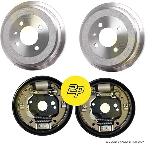 Kmft008 kit masse frenanti complete di tamburi