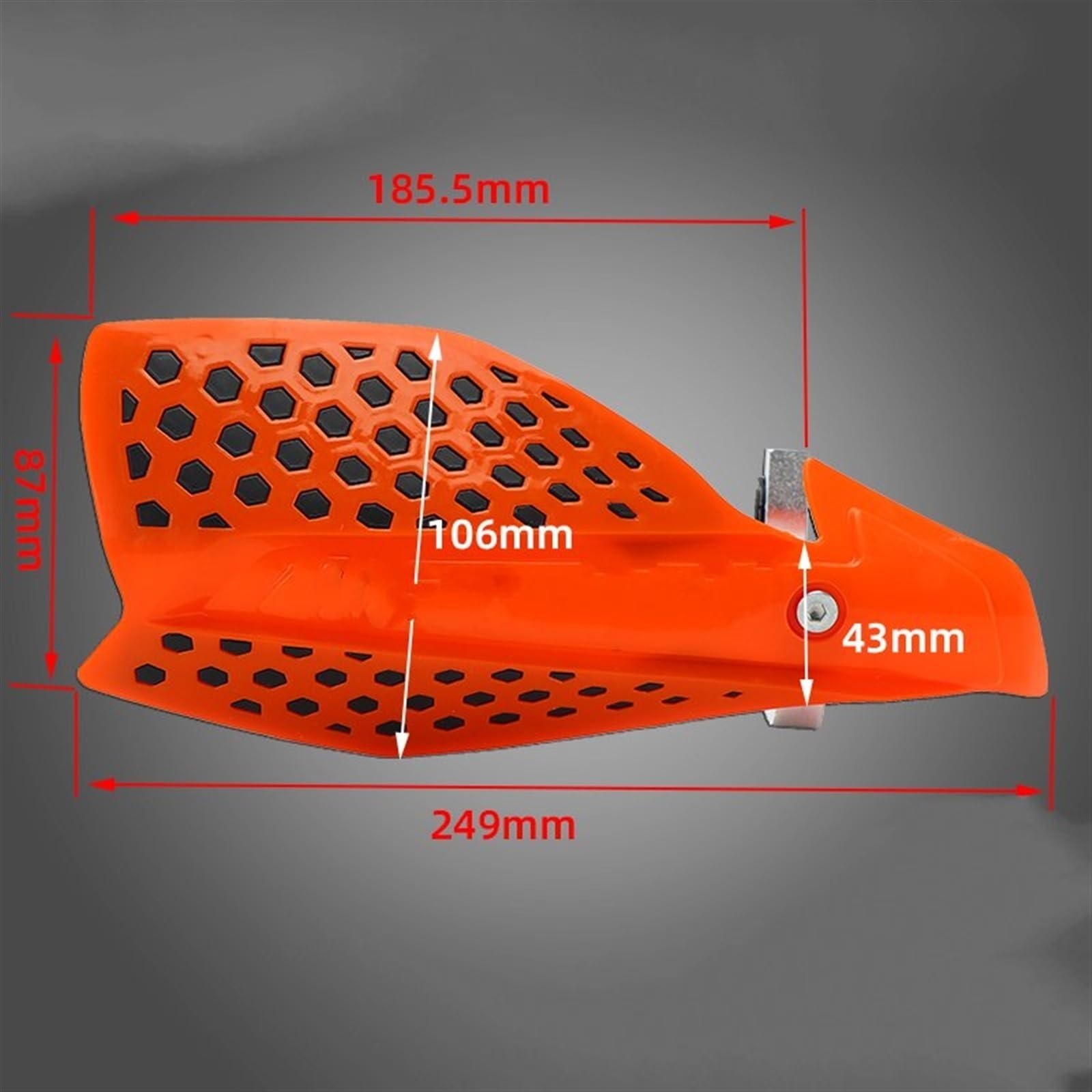 Componentes Protectores De Mano para Manillar Motocicleta, Protector Manos 22mm Y 28mm para Suzuki Moto Dirt Bike ATVS(Rojo)
