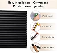 Vista 2 de Luckup - Pantalla de tela plegada inalámbrica, fácil de cortar e instalar