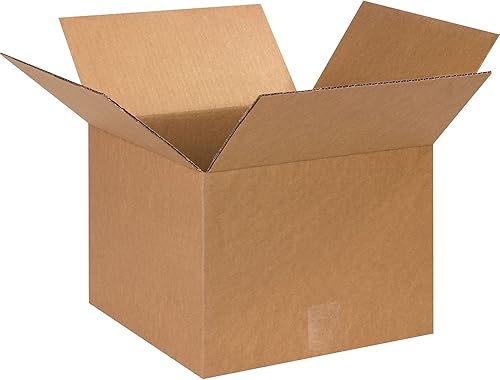 The Packaging Wholesalers Cajas de envío de 13 x 13 x 8 pulgadas, 25 unidades (BS131308)