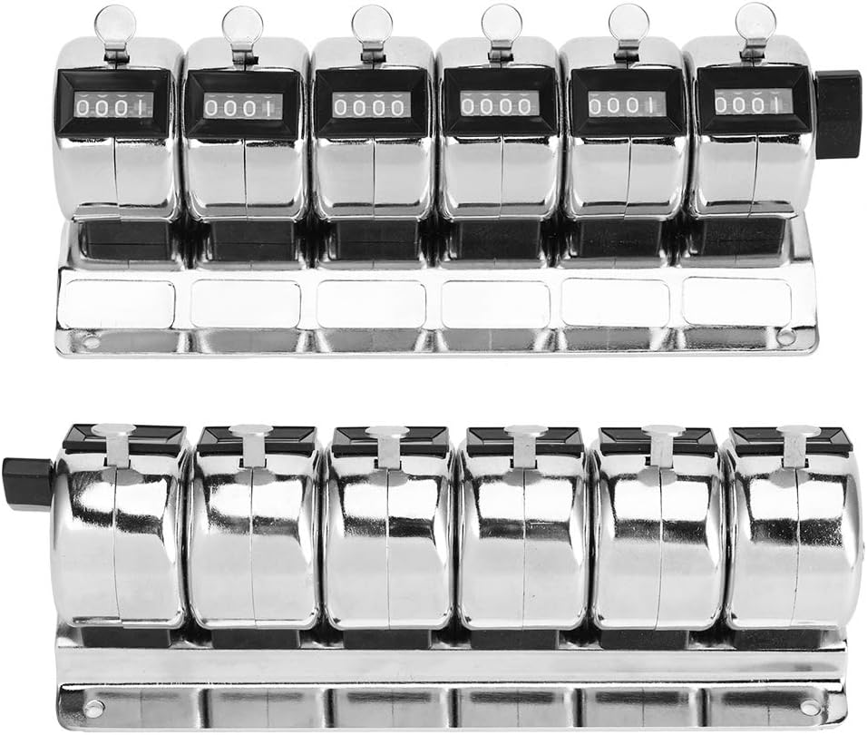 Naroote 4-Digit Mechanical Reset Counter showing mounting holes