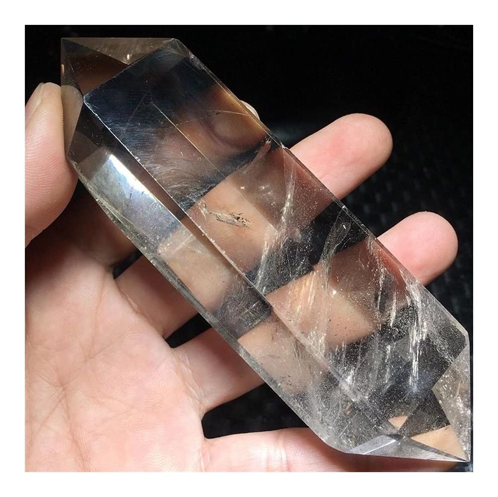 Natürliche rauchige Doppelpunkt-Natursteine ​​und Mineralien for die Heimdekoration. Heimdekorative Steine ERTEYIN (Color : 140-170mm)