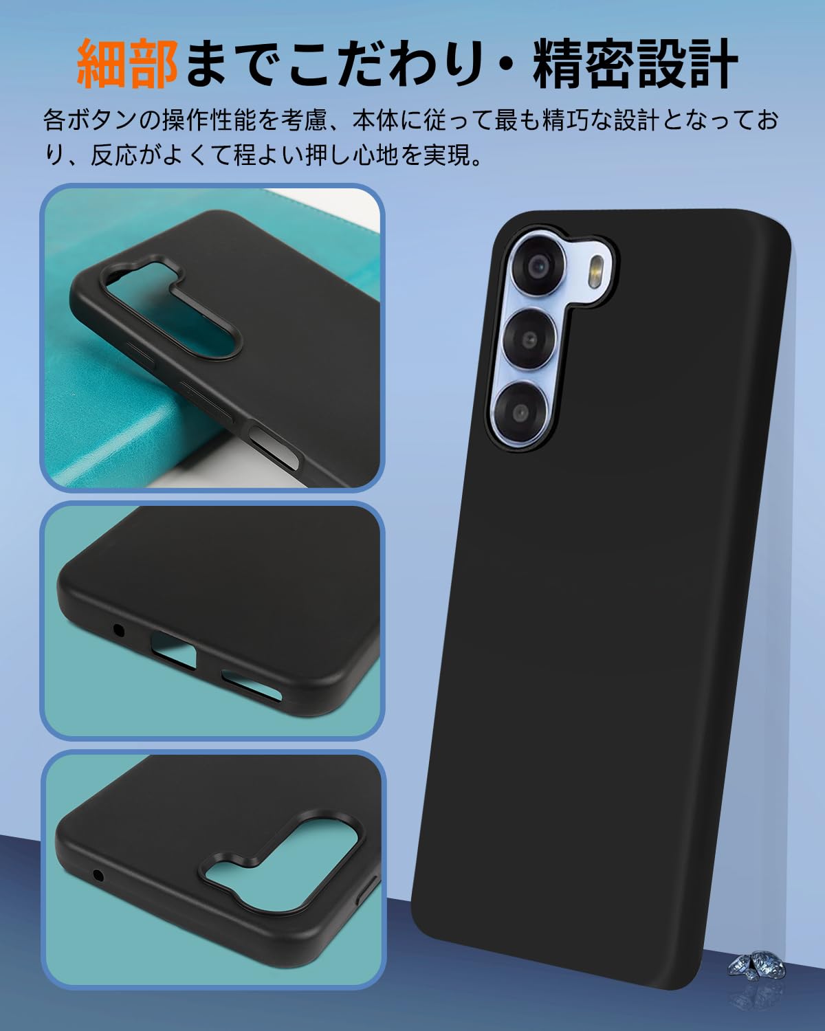Amazon.co.jp: Nubia S 5G ケース ブラック 耐衝撃 落下防止 指紋防止
