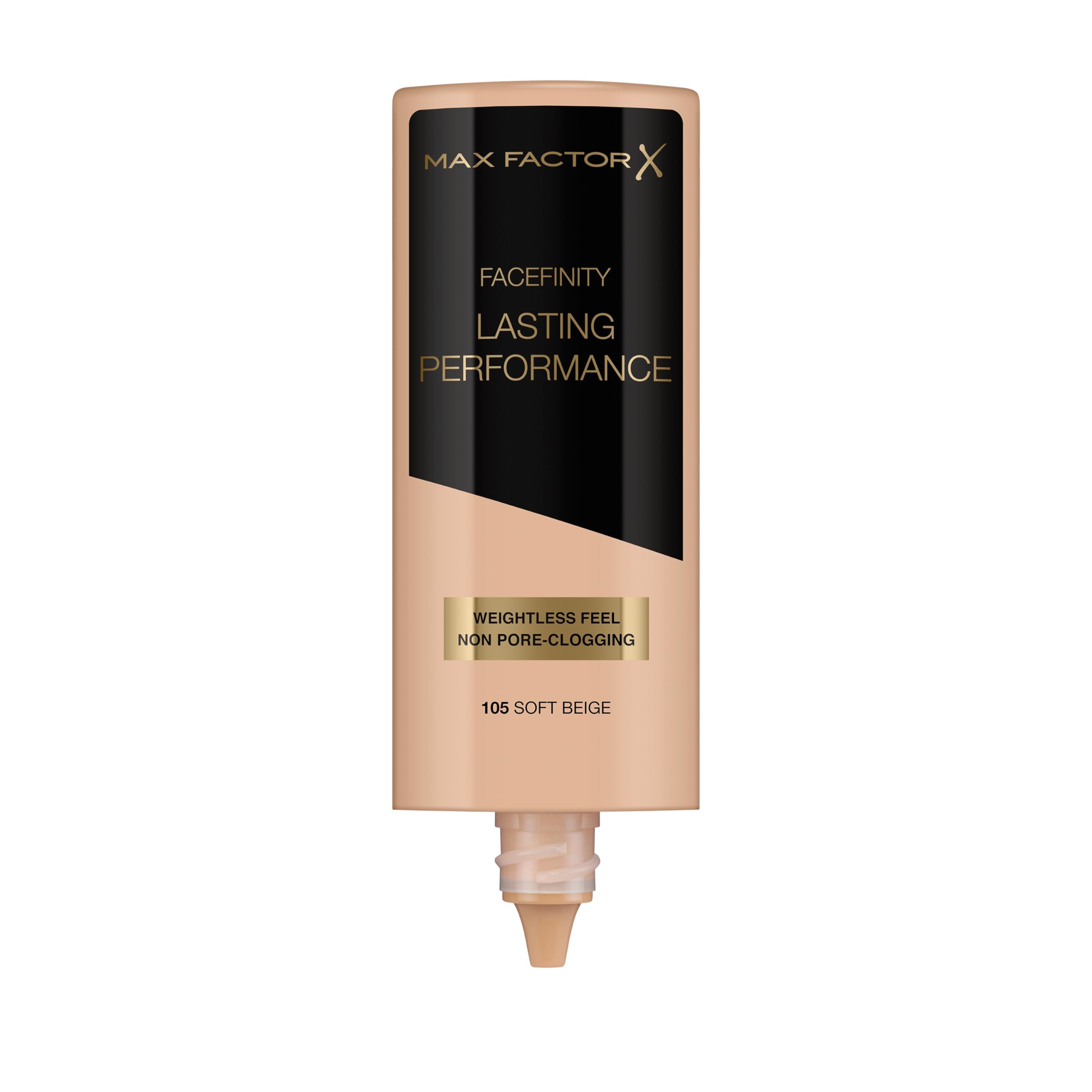 2x Max Factor Facefinity Lasting Performance Fondotinta Liquido Matte Effetto Sebo-Equilibrante a Lunga Tenuta Nuance 105 Soft Beige - 2 Fondotinta da 35ml