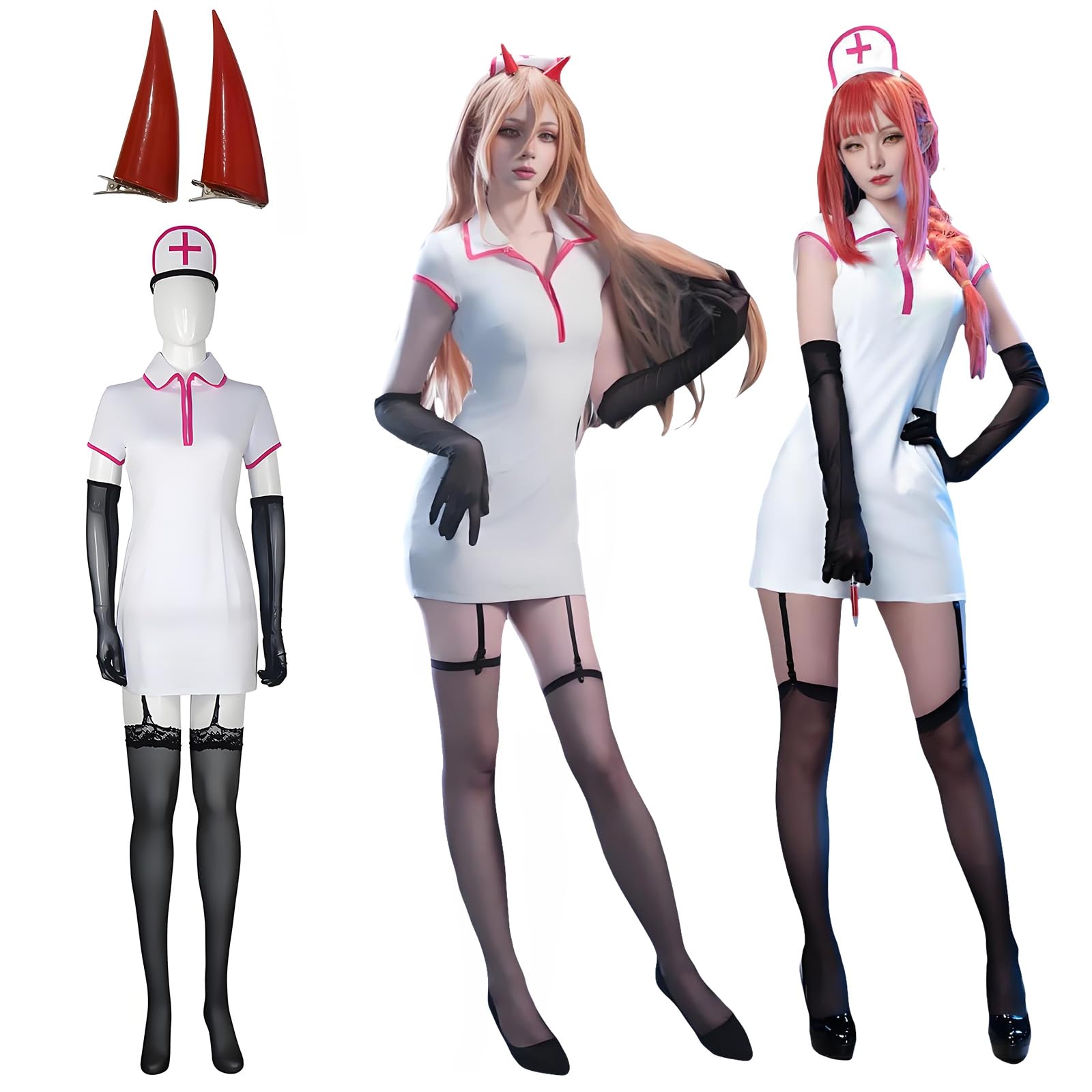 Amazon.co.jp: [神併良品] マキマ コスプレ ウィッグなし ナース服