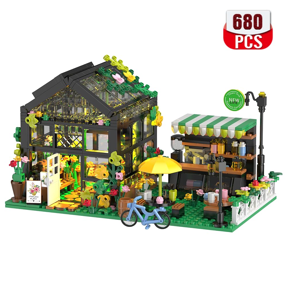 Amazon.com: LEGPS YYDS Flower House Building Set with LED, City