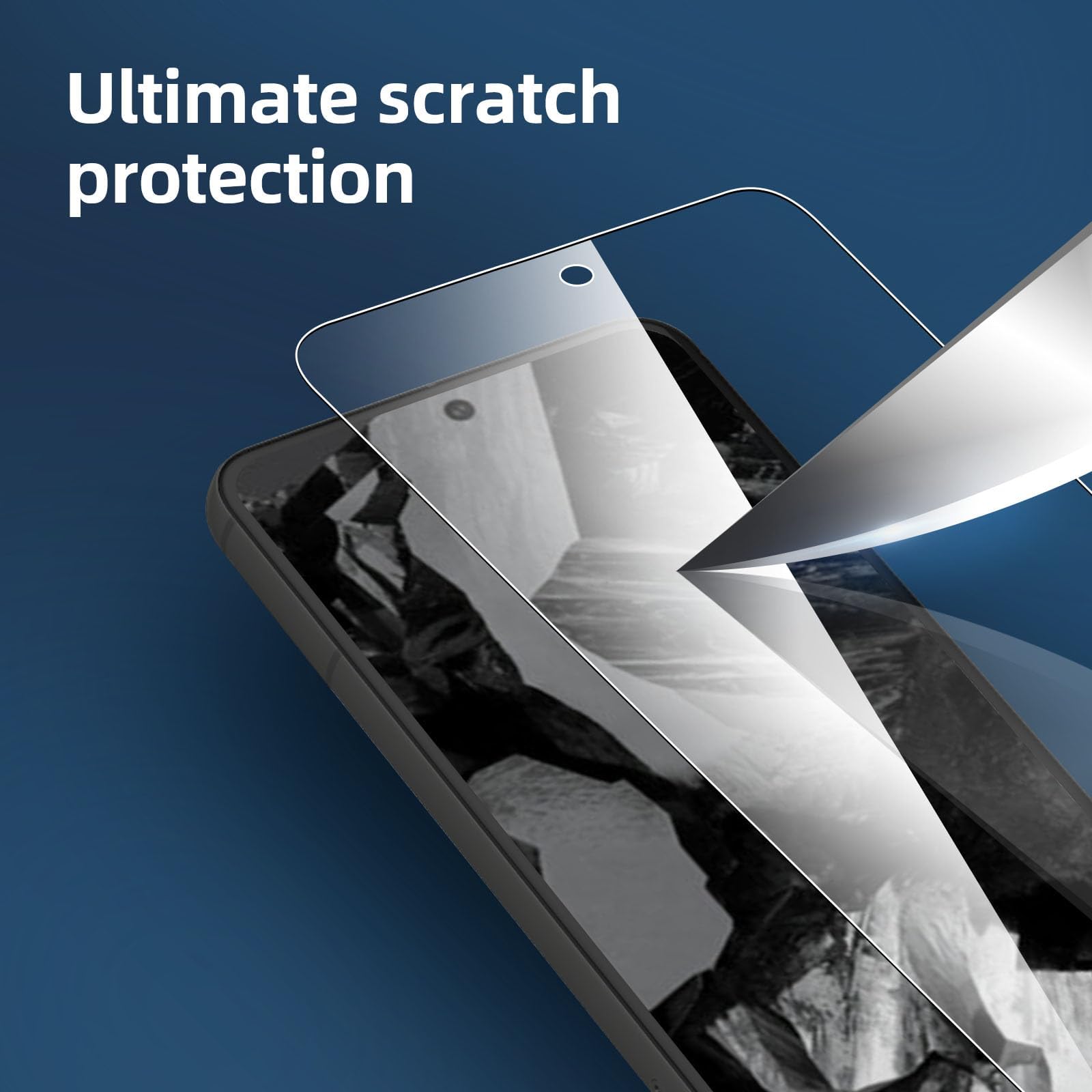 NEW'C 3 sztuki do Google Pixel 8A do szkła pancernego, wolne od zarysowań, twardość 9H, folia ochronna na wyświetlacz HD, 0,33 mm, ultra przezroczysta, ultra wytrzymała